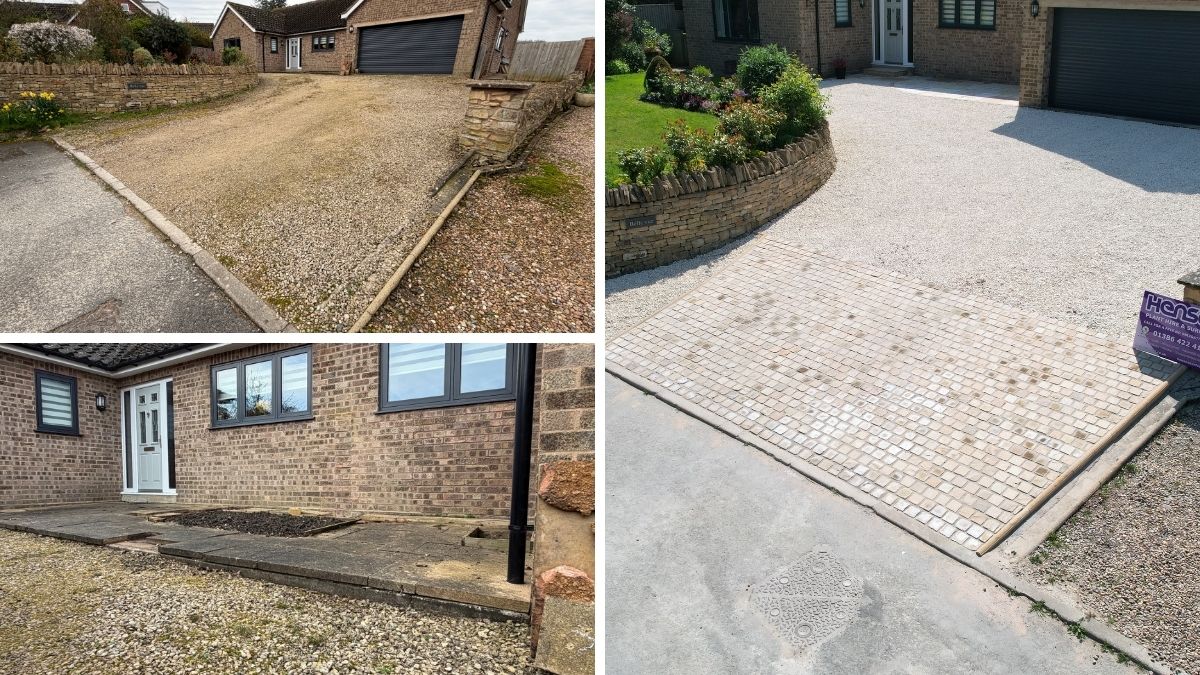 Old English Gravel driveway completed by Henson Surfacing